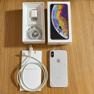 アップル(Apple)の【美品】iPhoneXS 本体 256GB シルバー silver(スマートフォン本体)