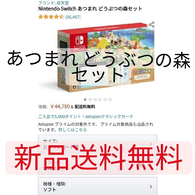 新品未開封即日発送Nintendo Switch あつまれ どうぶつの森セット