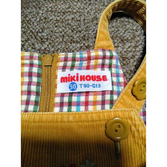 mikihouse(ミキハウス)の☆美品☆ミキハウス　コーデュロイ　ジャンパースカート キッズ/ベビー/マタニティのキッズ服女の子用(90cm~)(スカート)の商品写真