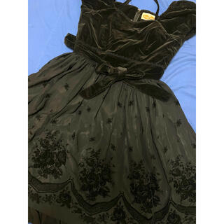 ヴィクトリアンメイデン(Victorian maiden)のローズフロッキーパフスリーブドレス(ひざ丈ワンピース)