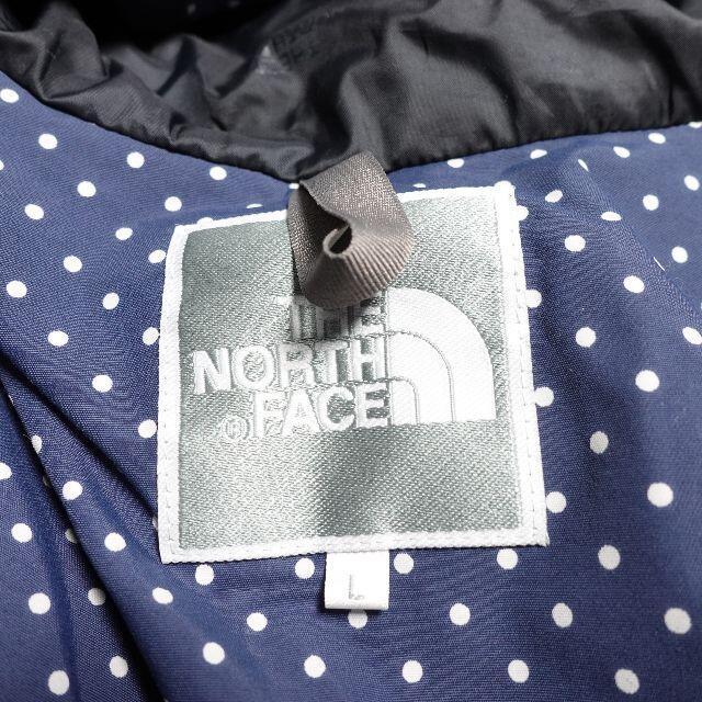 L色[THE NORTH FACE] ゴアテックスジャケット ネイビー×白ドット