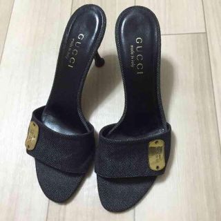 グッチ(Gucci)のグッチ プレートミュール(ミュール)