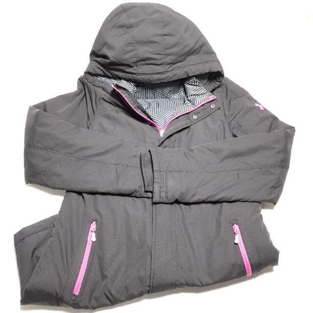 UNDER ARMOUR - [UNDER ARMOUR] ポリエステルダウンコート ブラック