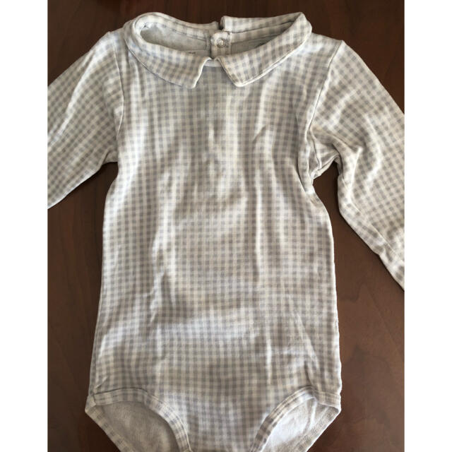 PETIT BATEAU(プチバトー)のPETIT BATEAU プチバトー　襟付きロンパース　86cm キッズ/ベビー/マタニティのベビー服(~85cm)(ロンパース)の商品写真