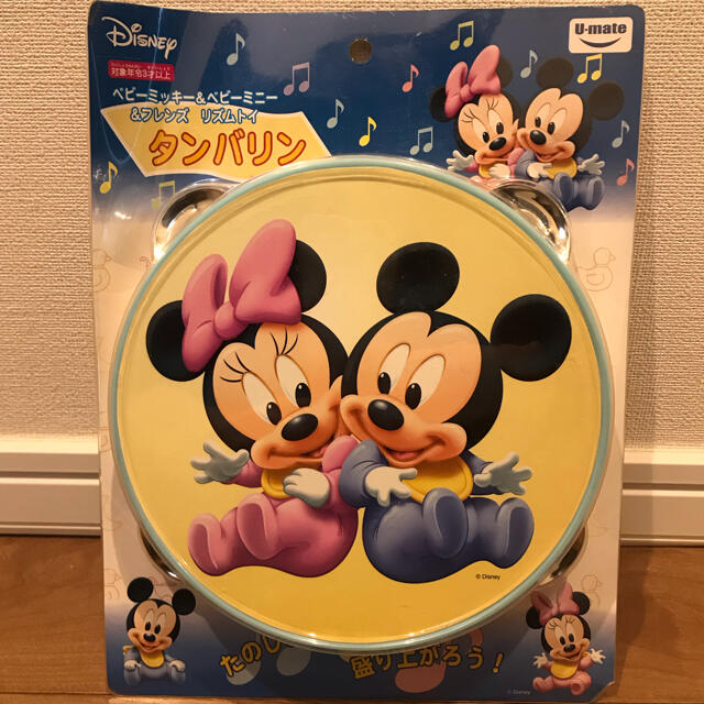 Disney(ディズニー)のベビーミッキー＆ベビーミニー　タンバリン キッズ/ベビー/マタニティのおもちゃ(楽器のおもちゃ)の商品写真