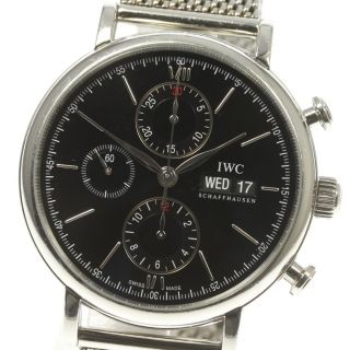 インターナショナルウォッチカンパニー(IWC)のIWC ポートフィノ クロノグラフ IW391010 メンズ 【中古】(腕時計(アナログ))