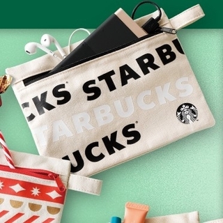 スターバックスコーヒー(Starbucks Coffee)の♡一番人気♡ スターバックス ノベルティ グッズ ポーチ ブラック ロゴ(日用品/生活雑貨)