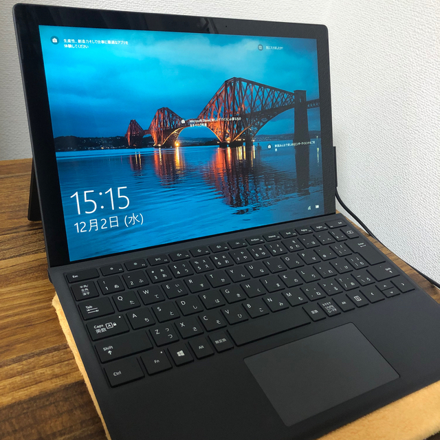 高い素材 Surface 7 ブラック Pro PC/タブレット Hayai Mono Kachi