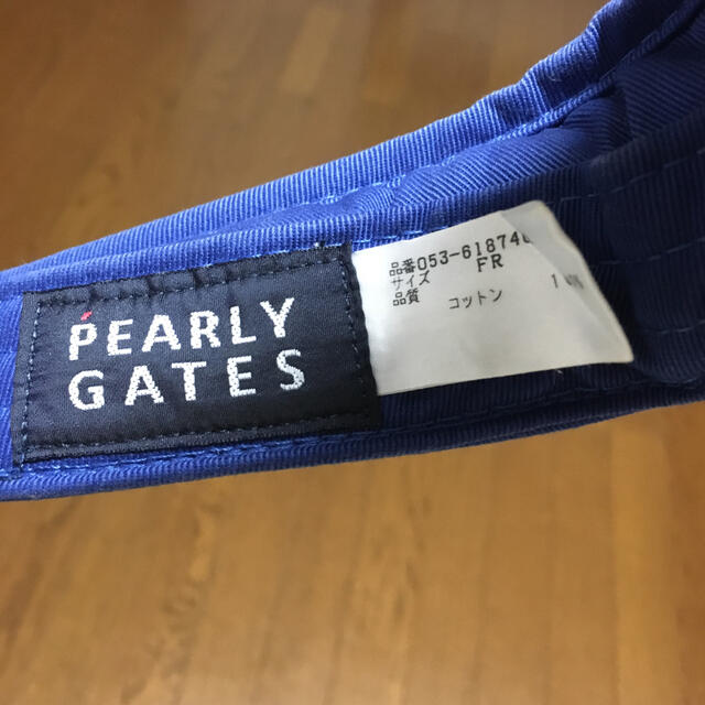 PEARLY GATES(パーリーゲイツ)のパーリーゲイツ　サンバイザー メンズの帽子(サンバイザー)の商品写真