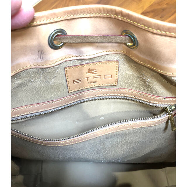 ETRO - エトロ ペイズリー柄 巾着 ショルダーバッグ A4サイズ書類も
