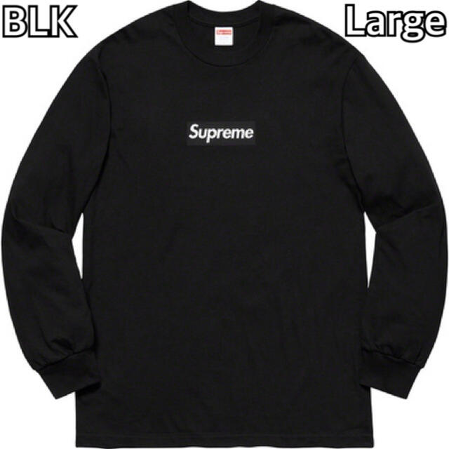 Supreme(シュプリーム)のラス2！Supreme Box Logo L/S Tee Black Large メンズのトップス(Tシャツ/カットソー(七分/長袖))の商品写真