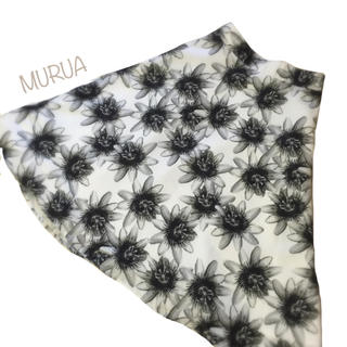 ムルーア(MURUA)のMURUA パッションフラワーミディSK(ひざ丈スカート)
