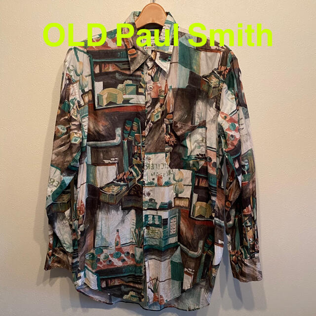 トップスOLD PaulSmith 総柄長袖シャツ