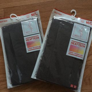 ユニクロ(UNIQLO)の２点セット　新品　ユニクロ　レディース  ヒートテック タイツ　ダークグレー(タイツ/ストッキング)