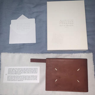 マルタンマルジェラ(Maison Martin Margiela)のメゾンマルジェラ　財布　二つ折り　ブラウン(折り財布)