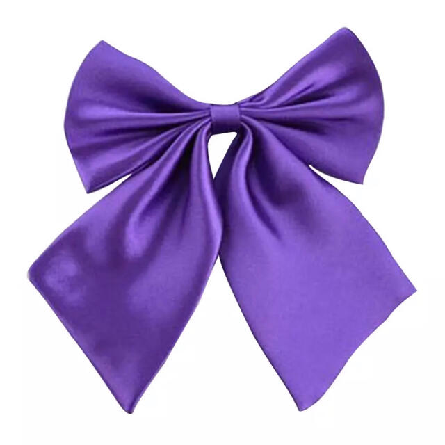 紫色 制服 リボン スクール コスプレ レディースのファッション小物(ネクタイ)の商品写真