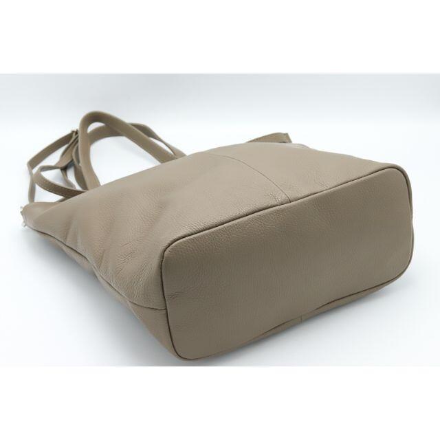 【ショルダー】 トートバッグ イタリア製 ショルダーバッグ レディース メンズ 本革 ベージュの通販 by gina's shop|ラクマ サイズ