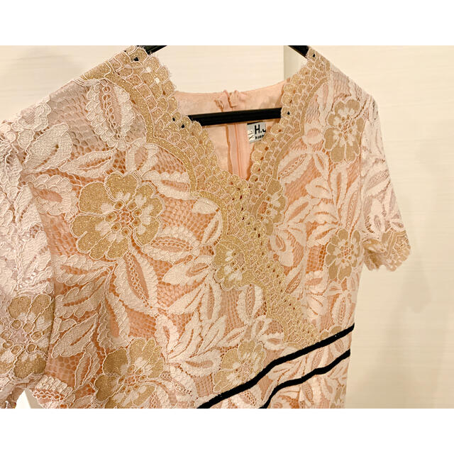 エレガント レース ミディドレス ワンピース レディースのフォーマル/ドレス(ミディアムドレス)の商品写真