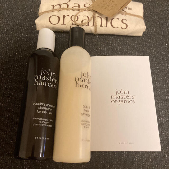 John Masters Organics(ジョンマスターオーガニック)の【新品】ジョンマスターオーガニック　シャンプー＆コンディショナー＆エコバッグ レディースのバッグ(エコバッグ)の商品写真