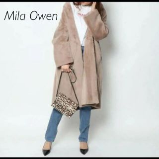 ミラオーウェン(Mila Owen)のMila Owen ミラオーウェン ロングエコファーガウンコート (ガウンコート)