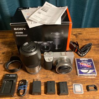 ソニー(SONY)のILCE-α6400 ダブルズームレンズキット(ミラーレス一眼)