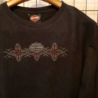 ハーレーダビッドソン(Harley Davidson)の2003年製 Harley-Davidson フロント/袖 プリント 長袖tee(Tシャツ/カットソー(七分/長袖))