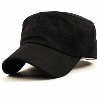 激安！定価3200円！シンプル 帽子 フリーサイズ ブラック(キャップ)