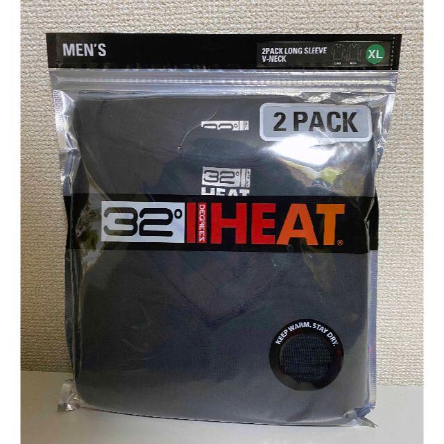 コストコ(コストコ)の新品 2枚組 XL ★ コストコ 32° HEAT Vネック 長袖 インナー メンズのアンダーウェア(その他)の商品写真