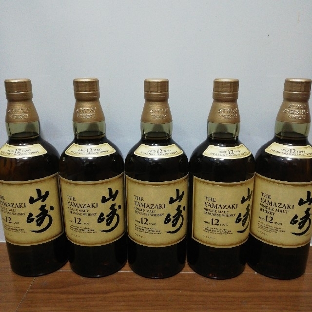 食品/飲料/酒サントリー　山崎　12年　700ml　５本セット　新品未開栓品