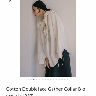 littlesuzie cotton doubleface blouse(シャツ/ブラウス(長袖/七分))