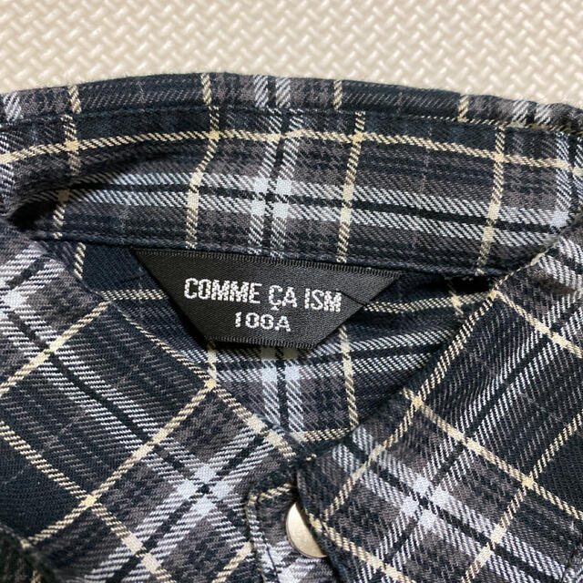 COMME CA ISM(コムサイズム)のCOMME CA ISM チェックシャツ 100 キッズ/ベビー/マタニティのキッズ服男の子用(90cm~)(ブラウス)の商品写真