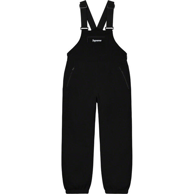 Supreme(シュプリーム)の黒 M supreme polartec overalls 新品 メンズのパンツ(サロペット/オーバーオール)の商品写真