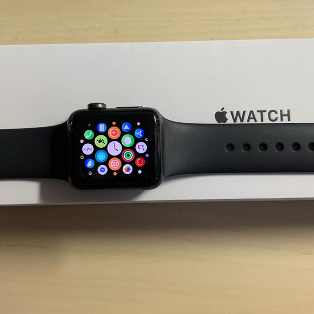 Apple Watch(アップルウォッチ)の【画面割】Apple Watch 3 GPS アルミニウム 38mm メンズの時計(腕時計(デジタル))の商品写真