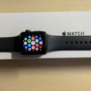 アップルウォッチ(Apple Watch)の【画面割】Apple Watch 3 GPS アルミニウム 38mm(腕時計(デジタル))