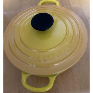 ルクルーゼ(LE CREUSET)のル・クルーゼ18㎝イエロー(鍋/フライパン)