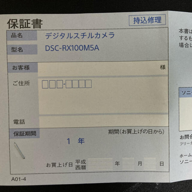 サイバーショット　DSC-RX100M5A 美品