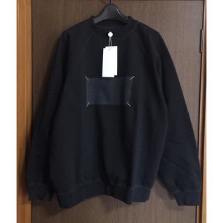 マルタンマルジェラ(Maison Martin Margiela)の黒L新品 メゾン マルジェラ Memory 4ステッチ スウェット レディース(スウェット)