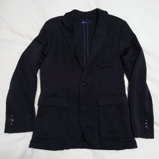 フレッドペリー(FRED PERRY)のFRED PERRY フレッドペリー ジャージ素材ジャケット｜ブラック サイズL(テーラードジャケット)