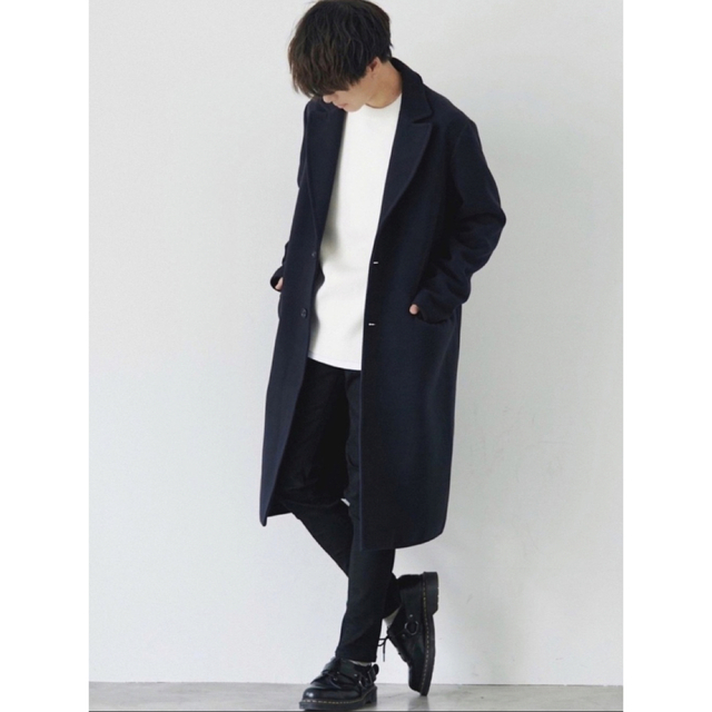 【WYM LIDNM】PE MELTON BOX CHESTER COAT