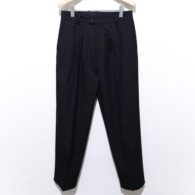 COMOLI - stein WIDE TAPERED TROUSERS BLACK 20aw Sの通販 by poc ...