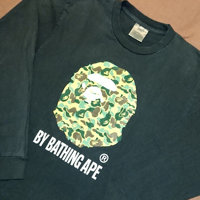 A BATHING APE ベイシングエイプ BAPE ロンT カモフラ 迷彩身幅61ぐらい