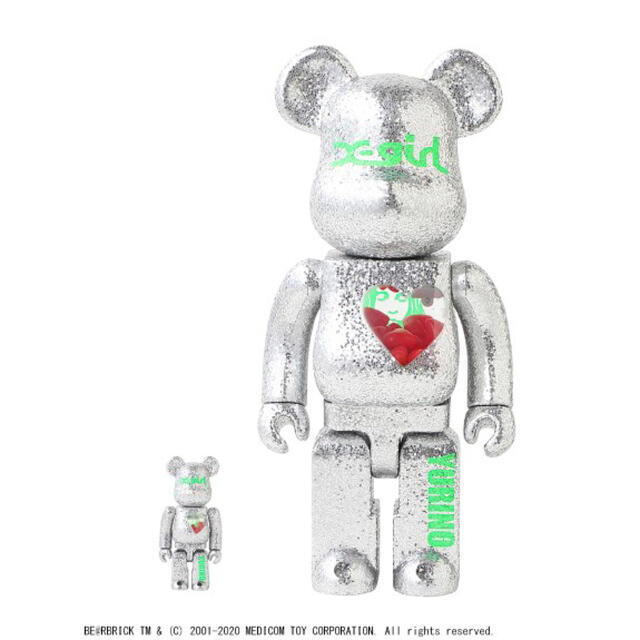 MEDICOM TOY(メディコムトイ)のX-girl × BE@RBRICK × YURINO 100% & 400% エンタメ/ホビーのフィギュア(その他)の商品写真