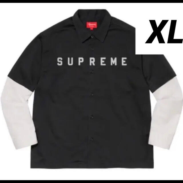 Supreme 2-Tone Work Shirt Dark Grey XL - シャツ