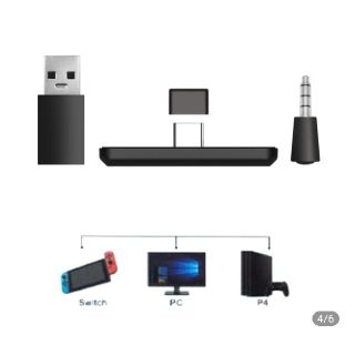 新品switch PS4 PC Bluetoothトランスミッター(その他)