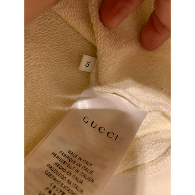 GUCCI グッチ チルドレン キッズ スウェットパーカー クリーム色 10歳