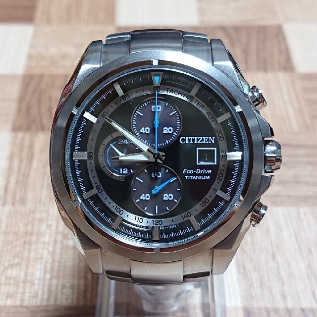 美品【CITIZEN／Eco-Drive】ソーラー  メンズ腕時計 B612