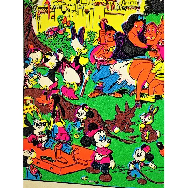 ディズニー パロディー ミッキー 1970's ブラックライトポスター 激レア