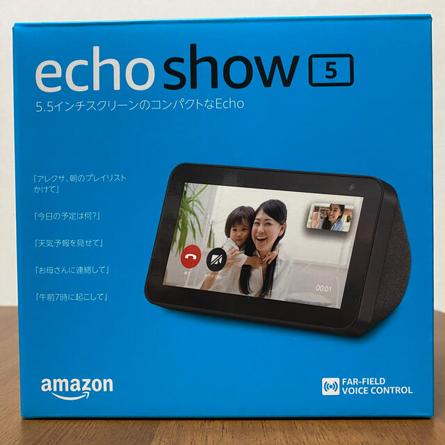 ECHO(エコー)のEcho Show 5 (エコーショー5) スクリーン付きスマートスピーカー スマホ/家電/カメラのオーディオ機器(スピーカー)の商品写真