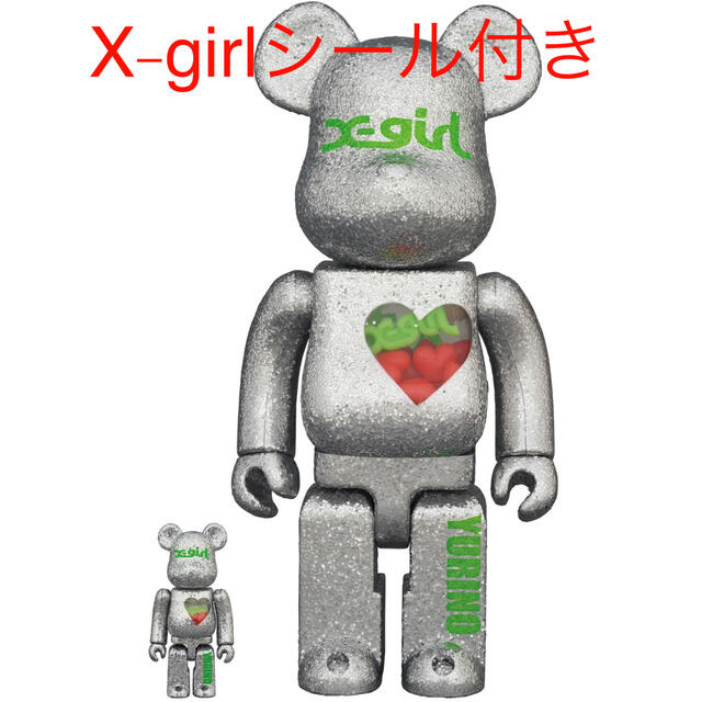 【美品】x-girl BE@RBRICK 400% ベアブリック