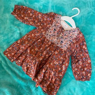 ザラキッズ(ZARA KIDS)のZARAベビーワンピース　12-18m (ワンピース)